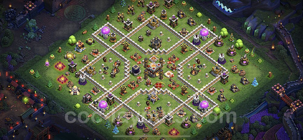 Base plan TH11 Max Levels with Link, Hybrid for Farming 2022, #33