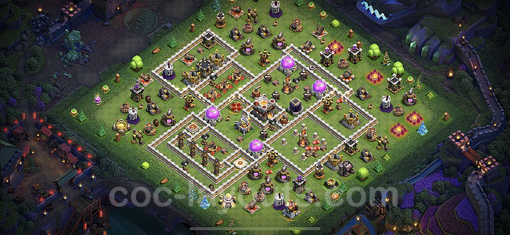 Base plan TH11 (design / layout) with Link, Hybrid for Farming 2023, #35