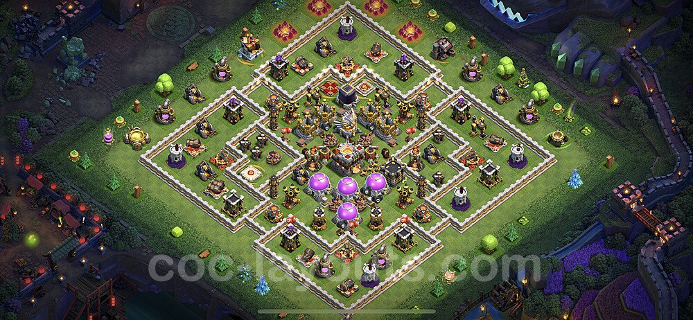 Base plan TH11 (design / layout) with Link, Anti 2 Stars, Hybrid for Farming 2022, #38