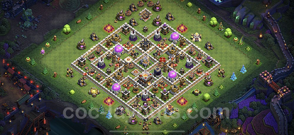 Base plan TH11 (design / layout) with Link, Anti 3 Stars for Farming 2023, #40