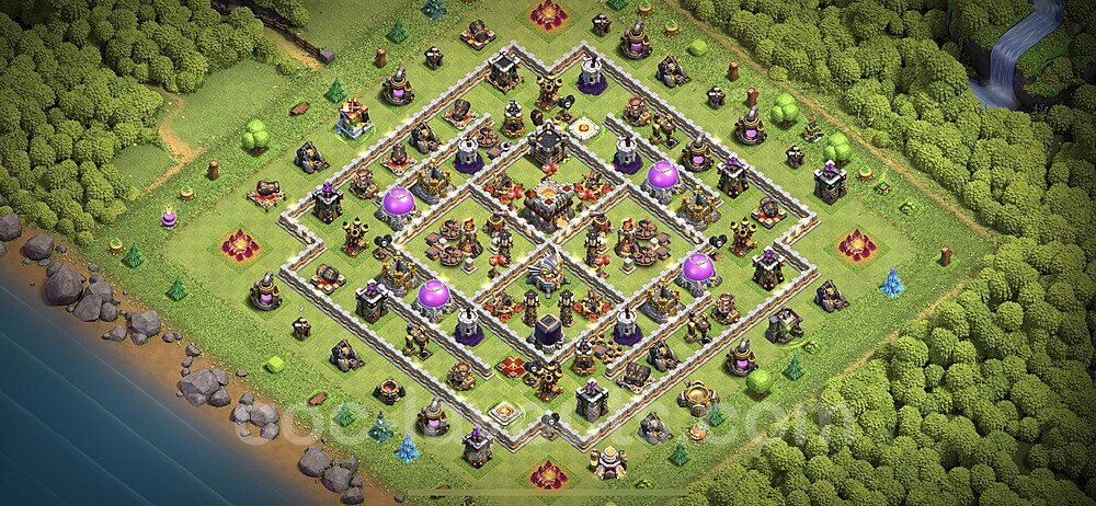 Base plan TH11 (design / layout) with Link, Anti 2 Stars, Hybrid for Farming 2023, #44