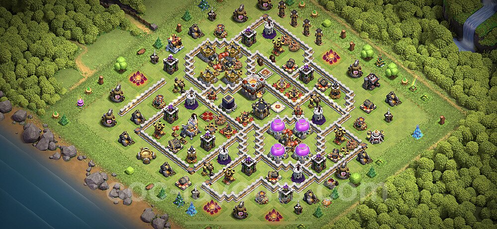 Base plan TH11 (design / layout) with Link, Anti 3 Stars, Hybrid for Farming 2023, #45