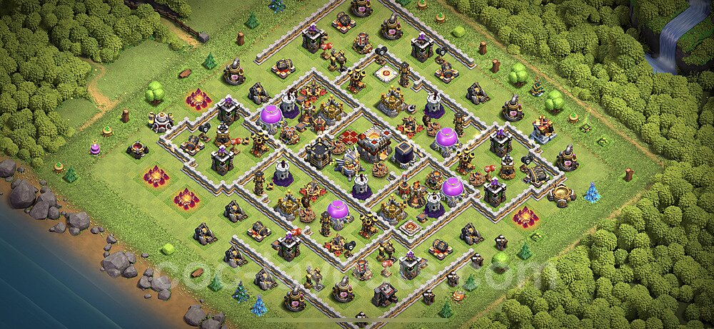 Base plan TH11 (design / layout) with Link, Anti 2 Stars, Hybrid for Farming 2023, #46