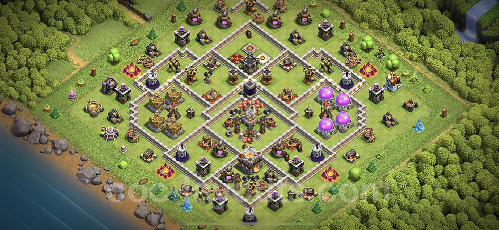 Base plan TH11 Max Levels with Link for Farming 2023, #48