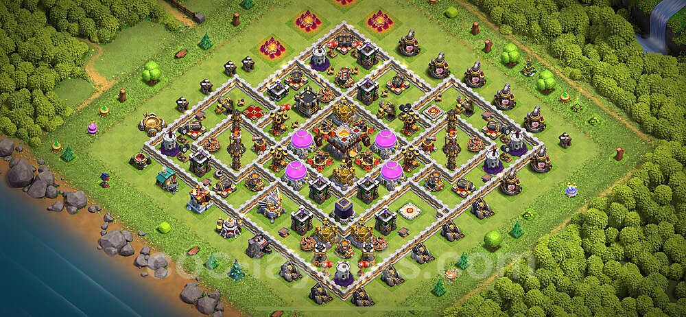 Diseño de aldea para farming - Copiar, Anti Todo Ayuntamiento 11 al Maximo - Full COC TH11 Perfecta Distribucion 2024 + Enlace - #58