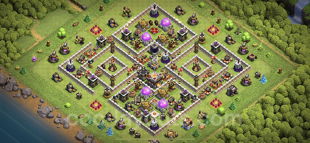 Base plan TH11 (design / layout) with Link, Anti Air / Electro Dragon, Hybrid for Farming 2023, #7
