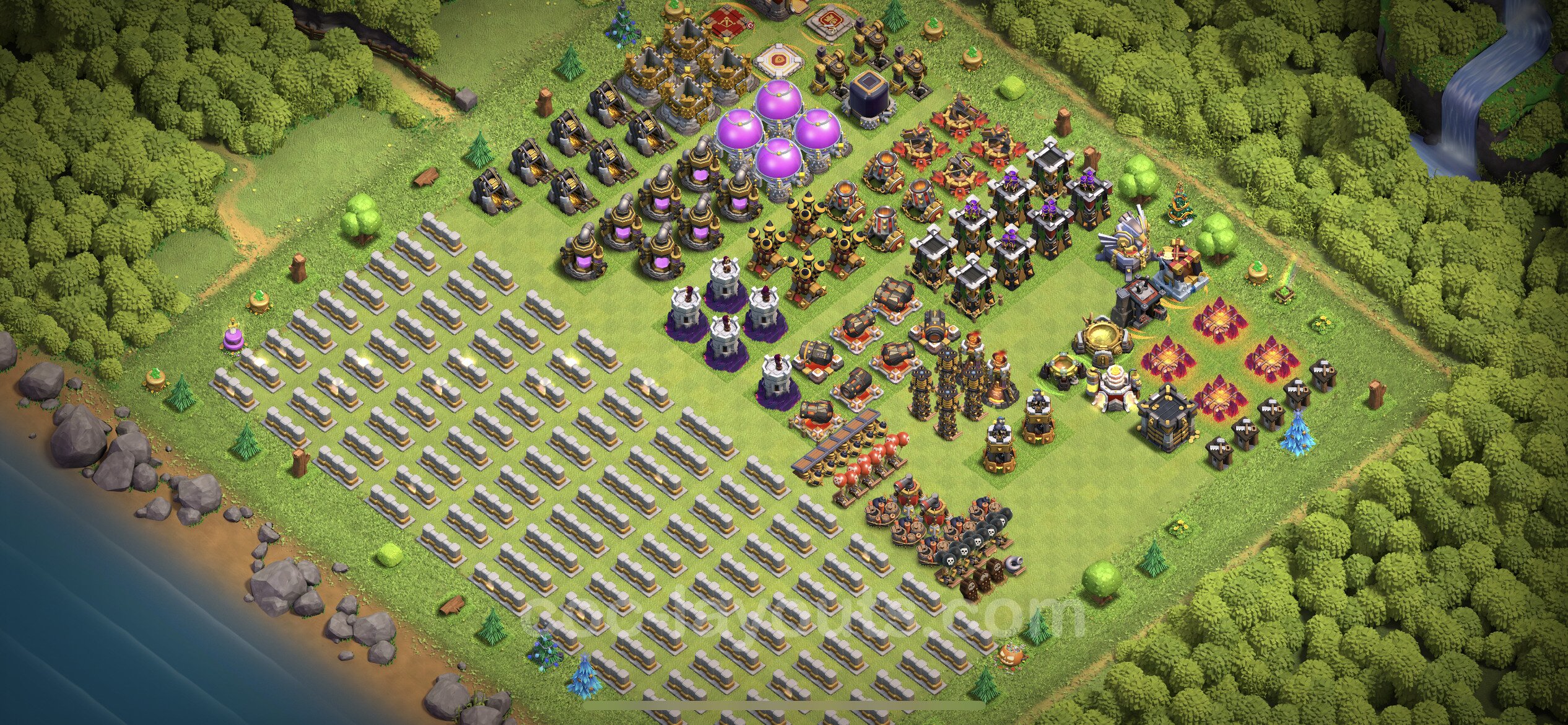 Best Funny Troll Base TH11 with Link 2022 - Town Hall Level 11 Art Base  Copy - (#15)