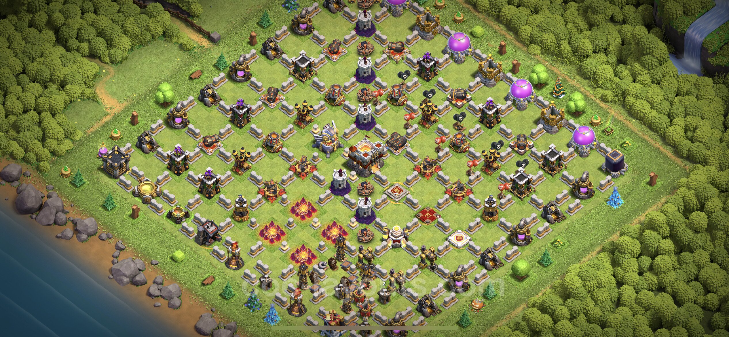Best Funny Troll Base TH11 with Link 2022 - Town Hall Level 11 Art Base  Copy - (#17)