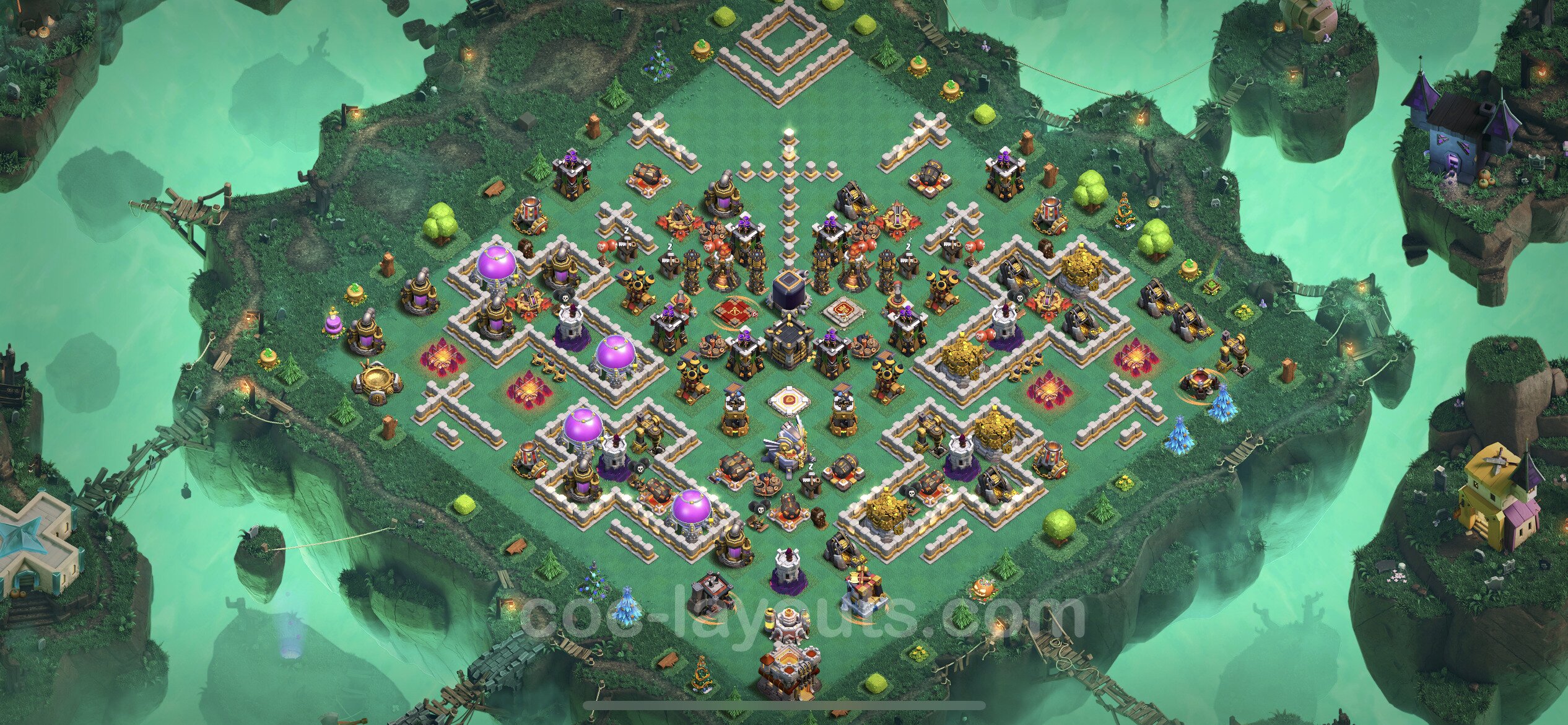 Best Funny Troll Base TH11 with Link 2023 - Town Hall Level 11 Art Base  Copy - (#20)