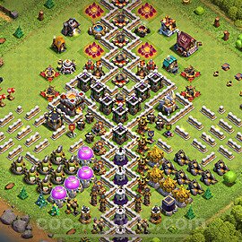 Troll Funny Diseño de aldea Ayuntamiento 11 Copiar - COC TH11 Perfecta Art Distribucion 2025 + Enlace - #86