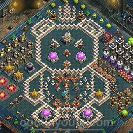 Municipio livello 11 Troll Funny Base + Link - Miglior Art Disposizione Villaggio COC 2025 TH11 - #89