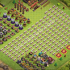 Troll Funny Diseño de aldea Ayuntamiento 11 Copiar - COC TH11 Perfecta Art Distribucion 2026 + Enlace - #90