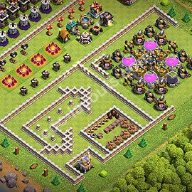 Top Base de Troll Funny HDV 11 + Lien (Link) 2026 - Hôtel de Ville 11 Art Base Copier - #91