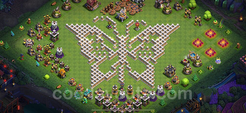 Troll Funny Diseño de aldea Ayuntamiento 11 Copiar - COC TH11 Perfecta Art Distribucion 2025 + Enlace - #87
