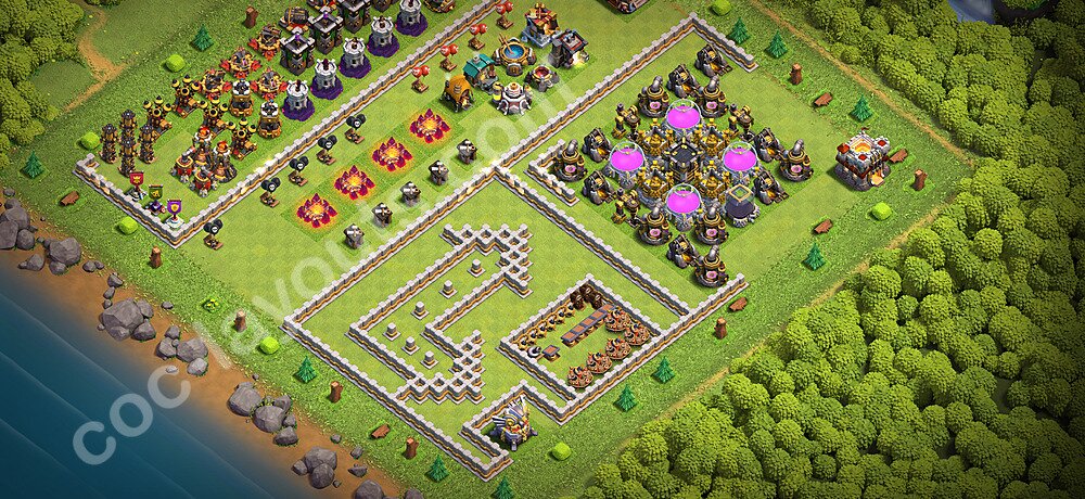 Top Base de Troll Funny HDV 11 + Lien (Link) 2026 - Hôtel de Ville 11 Art Base Copier - #91