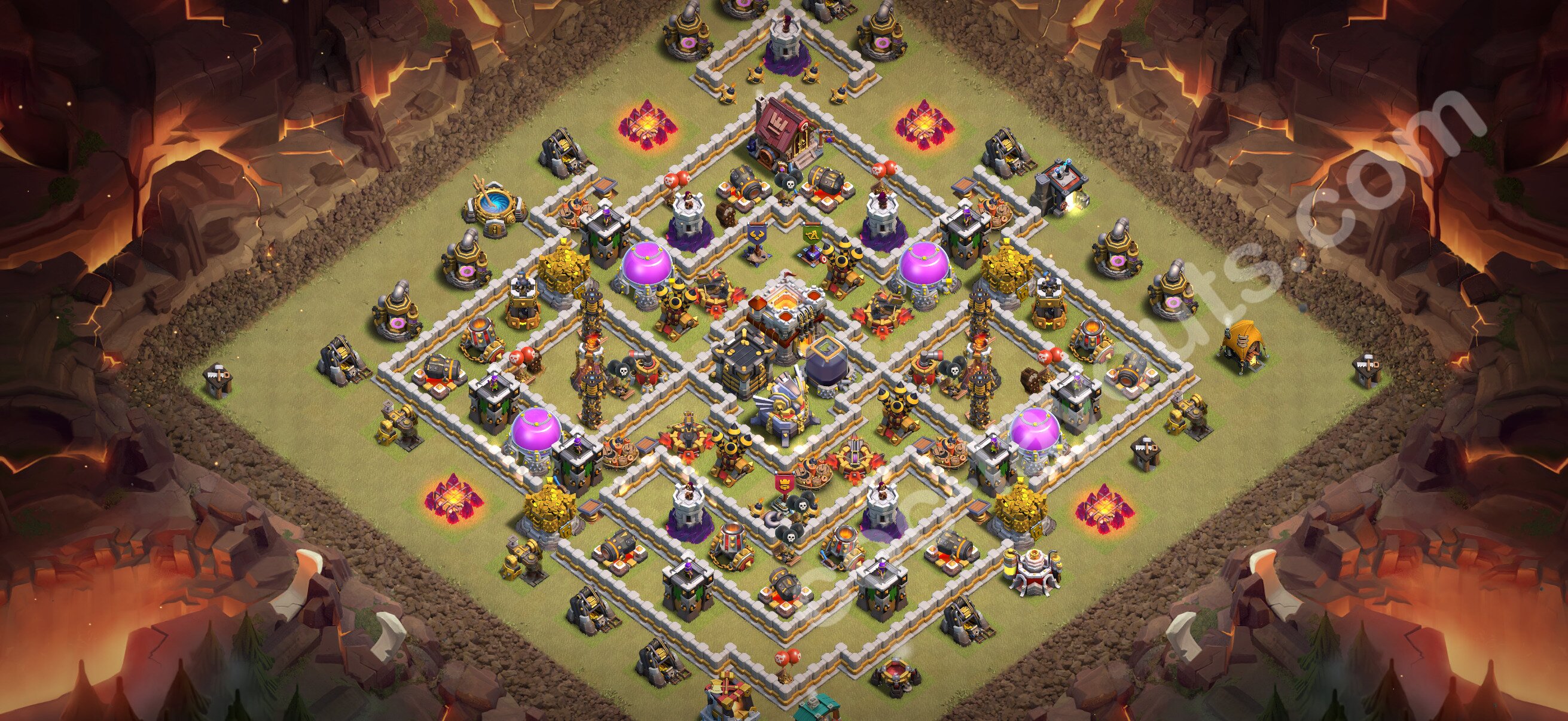 TH11 War Base #207 – TH11 layout preview
