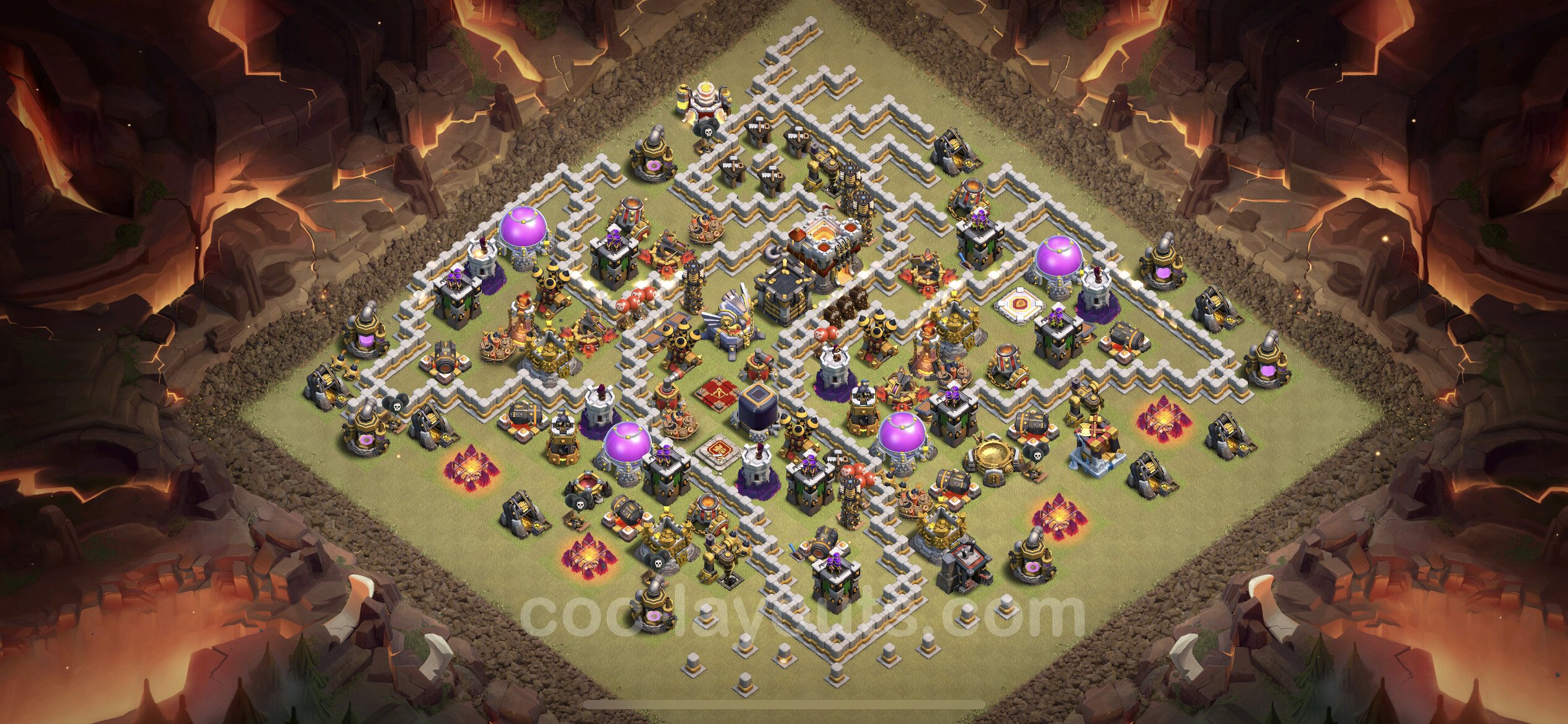Best War Base TH11 with Link, Anti Everything - Town Hall Level 11 CWL Base C...