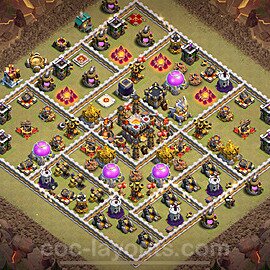 TH11 Max Levels CWL War Base Plan with Link, Hybrid, Copy Town Hall 11 Design 2024, #107