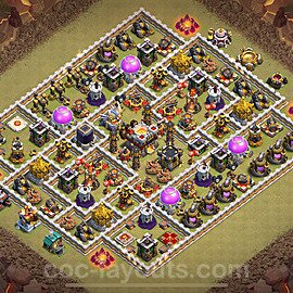 Die Clan War Base RH11 + Link, Hybrid 2024 - COC Rathaus Level 11 Kriegsbase (CK / CW) - #108
