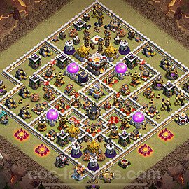 Die Clan War Base RH11 + Link, Anti Alles, Hybrid 2024 - COC Rathaus Level 11 Kriegsbase (CK / CW) - #110