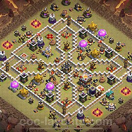 TH11 War Base Plan with Link, Anti Everything, Copy Town Hall 11 CWL Design 2024, #150