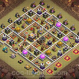 Die Maximal Clan War Base RH11 + Link, Anti Alles 2024 - COC Rathaus Level 11 Kriegsbase (CK / CW) - #151