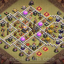 Die Maximal Clan War Base RH11 + Link, Anti Alles 2024 - COC Rathaus Level 11 Kriegsbase (CK / CW) - #154