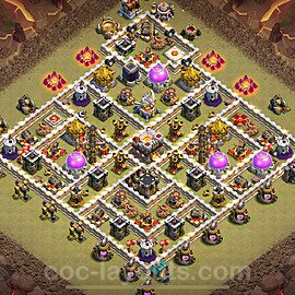 TH11 War Base Plan with Link, Anti Everything, Hybrid, Copy Town Hall 11 CWL Design 2024, #155