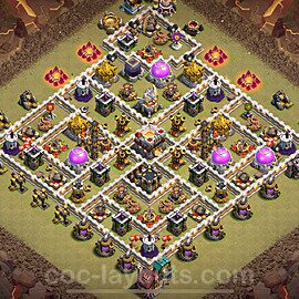 TH11 War Base Plan with Link, Anti Everything, Hybrid, Copy Town Hall 11 CWL Design 2025, #155