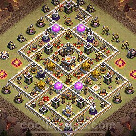 Die Clan War Base RH11 + Link, Anti Alles, Hybrid 2024 - COC Rathaus Level 11 Kriegsbase (CK / CW) - #158