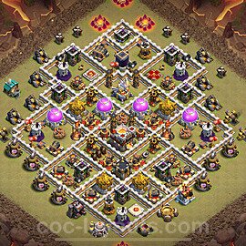 TH11 Anti 3 Stars CWL War Base Plan with Link, Anti Everything, Copy Town Hall 11 Design 2024, #159