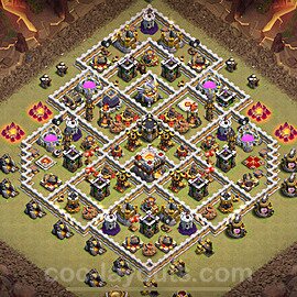 Die Maximal Clan War Base RH11 + Link, Anti Alles 2024 - COC Rathaus Level 11 Kriegsbase (CK / CW) - #167