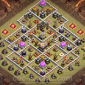 TH11 Anti 2 Stars CWL War Base Plan with Link, Anti Everything, Copy Town Hall 11 Design 2024, #168