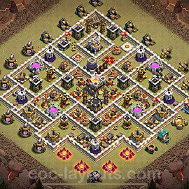 Die Anti 2 Sterne Clan War Base RH11 + Link, Anti Alles 2024 - COC Rathaus Level 11 Kriegsbase (CK / CW) - #169