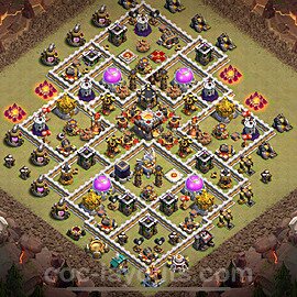 TH11 Anti 2 Stars CWL War Base Plan with Link, Anti Air / Electro Dragon, Copy Town Hall 11 Design 2024, #171