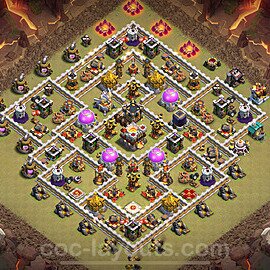 TH11 Anti 2 Stars CWL War Base Plan with Link, Anti Everything, Copy Town Hall 11 Design 2024, #180