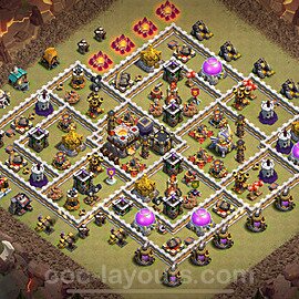 Die Clan War Base RH11 + Link, Anti Air / Electro Dragon 2025 - COC Rathaus Level 11 Kriegsbase (CK / CW) - #182