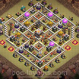 TH11 Max Levels CWL War Base Plan with Link, Hybrid, Copy Town Hall 11 Design 2025, #186