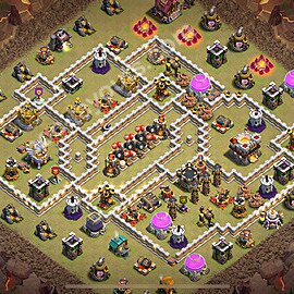 Die Anti 3 Sterne Clan War Base RH11 + Link 2026 - COC Rathaus Level 11 Kriegsbase (CK / CW) - #192