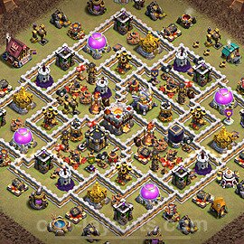 Die Clan War Base RH11 + Link, Anti Air / Electro Dragon 2025 - COC Rathaus Level 11 Kriegsbase (CK / CW) - #197