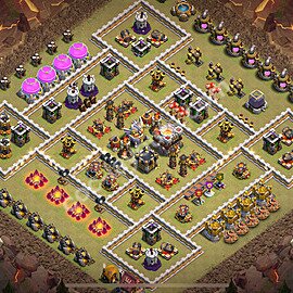 Die Clan War Base RH11 + Link 2026 - COC Rathaus Level 11 Kriegsbase (CK / CW) - #198