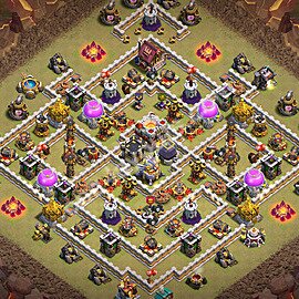 Municipio livello 11 Base di Guerra + Link - Anti 3 Stelle Disposizione Villaggio COC 2026 TH11 - #205