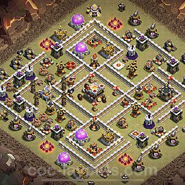 TH11 Anti 3 Stars CWL War Base Plan with Link, Anti Everything, Copy Town Hall 11 Design 2023, #36