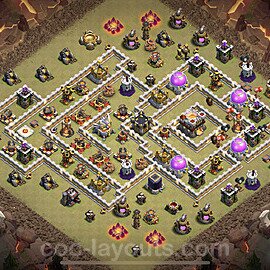 TH11 War Base Plan with Link, Anti 3 Stars, Anti Everything, Copy Town Hall 11 CWL Design 2023, #39