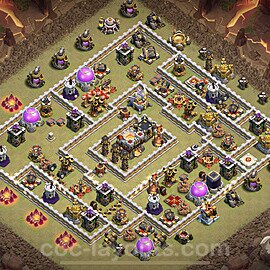 TH11 War Base Plan with Link, Anti Everything, Copy Town Hall 11 CWL Design 2023, #4