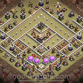 Die Anti 2 Sterne Clan War Base RH11 + Link, Anti Alles 2023 - COC Rathaus Level 11 Kriegsbase (CK / CW) - #46