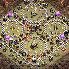 TH11 War Base Plan with Link, Anti Everything, Copy Town Hall 11 CWL Design 2023, #48