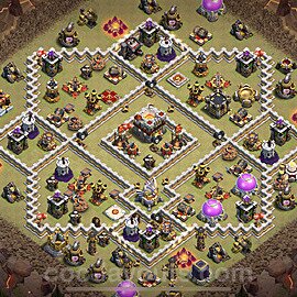 Municipio livello 11 Base di Guerra + Link, Anti tutto - Miglior Disposizione Villaggio COC 2023 TH11 - #50