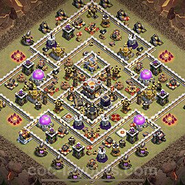 Die Anti 2 Sterne Clan War Base RH11 + Link, Hybrid 2023 - COC Rathaus Level 11 Kriegsbase (CK / CW) - #9