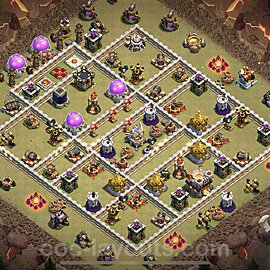 Die Maximal Clan War Base RH11 + Link 2023 - COC Rathaus Level 11 Kriegsbase (CK / CW) - #94